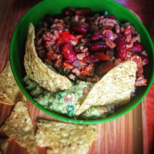 Chili Con Carne, Tacos, Guacamole